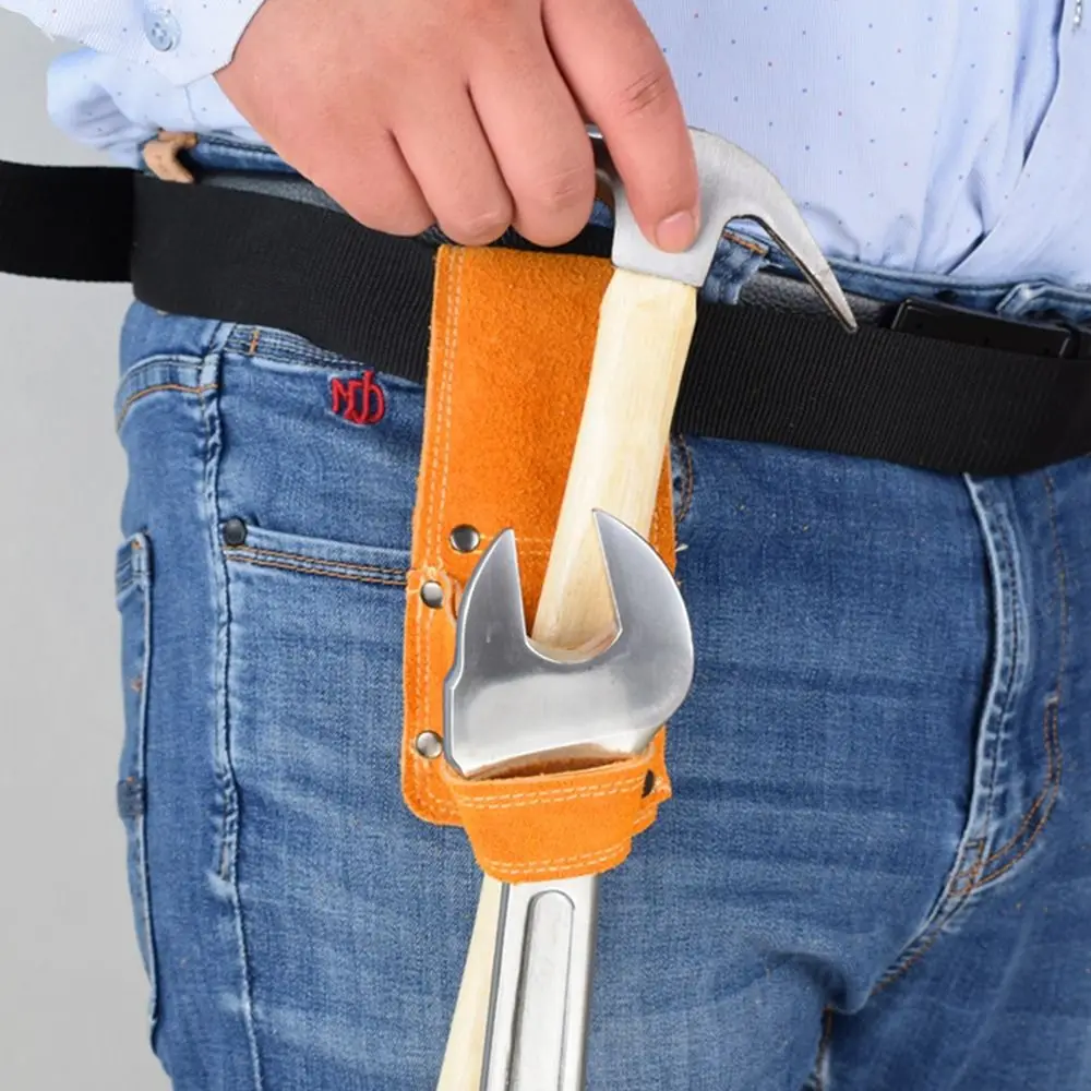 

Multi-functional Hammer Wrench Leather Waist Bag Tool Bags Storage Bag Tool Pouch Bag