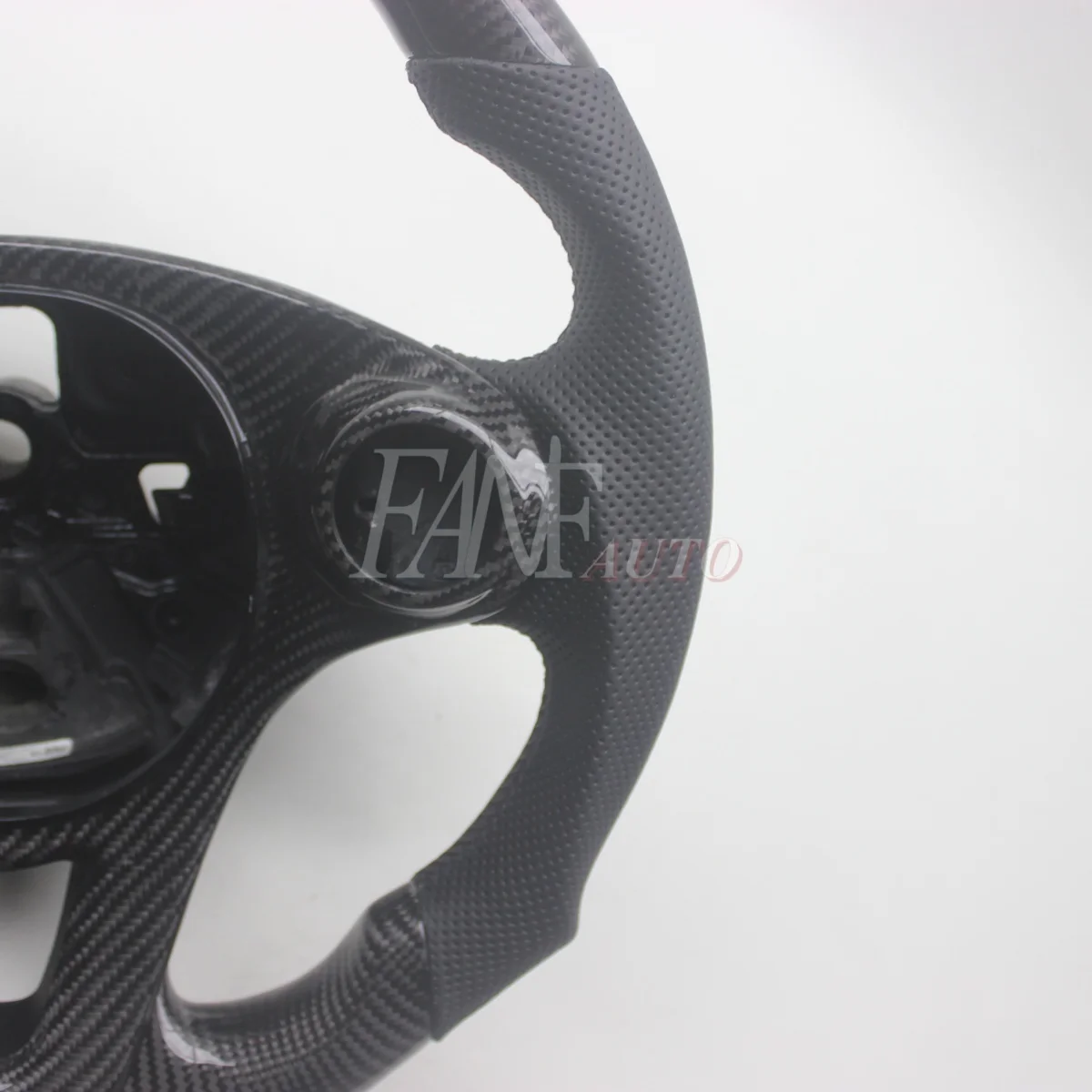 Picture 4: Replacement Real Carbon Fiber Steering Wheel with Leather for Smart Fortwo 453 2014-2019