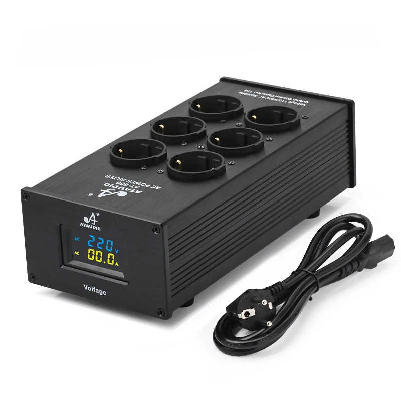 Ataudio Eu Hifi Power Filter Bliksembeveiliging Audio Power Purifier Filter Ith Eu Stopcontacten Stekkerdoos Voor Eu Standaard Socket