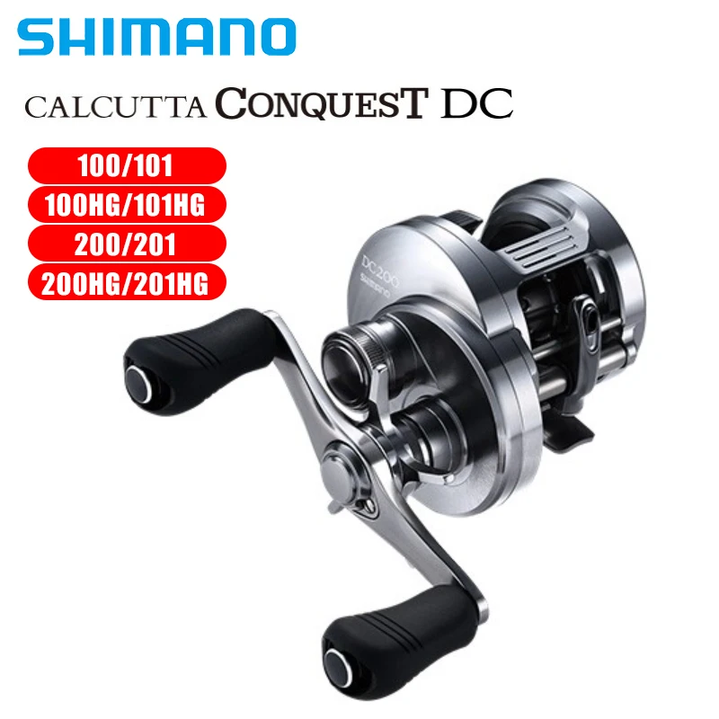 SHIMANO Original 19/20 CALCUTTA CONQUEST DC Long Cast Drum Reel IDC5 200 201 Baitcasting Fishing Reel CQ DC Carretilha De Pesca