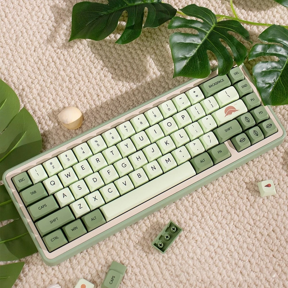 Spanish Keycaps Russian Arabic French Korean German Cangjie Taiwan Thai Japanese Letters Keycap XDA Height Cross Axis Switch HC1