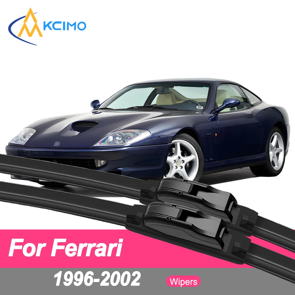 

Premium Rubber Durable Silent Windshield Wiper Blades 2pcs for Ferrari 550 Maranello F133 1996-2002 Front Wiper Blades Set