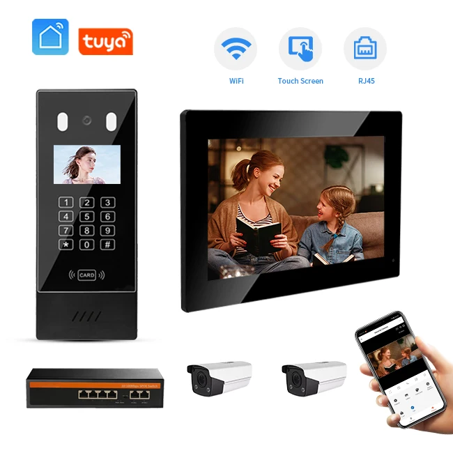 

Multi Apartment Muti-function Video Interphone Security Intercom System Villa Doorphone Intercom With Wifi Intercom System