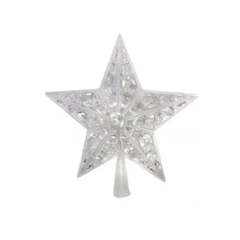 

1PCS Color Changing Xmas Christmas Tree Topper Star Shiny Rotating Light Party LED Lamp Decoration