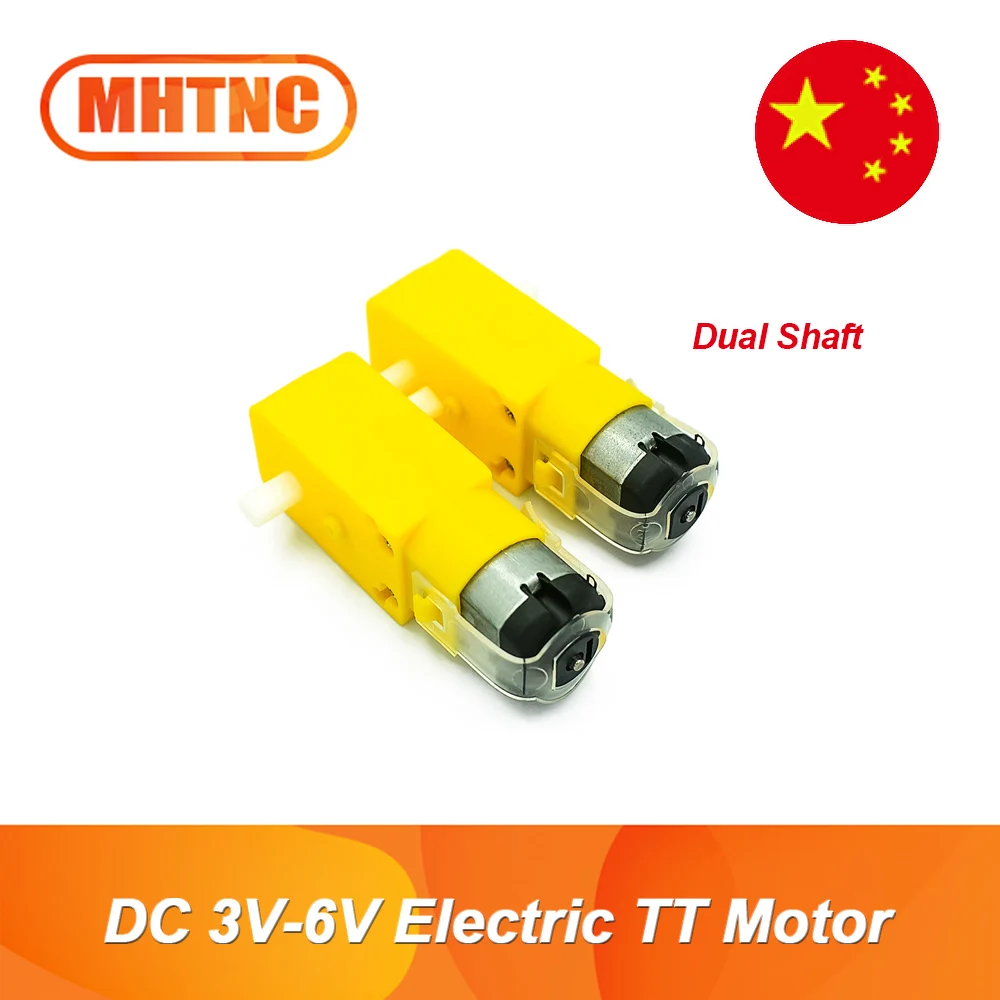 2 قطعة TT موتور المزدوج رمح تيار مستمر 3 فولت-6 فولت موتور تروس قوي المغناطيسي المضادة للتدخل لروبوت السيارة الذكية اردوينو لتقوم بها بنفسك #1
