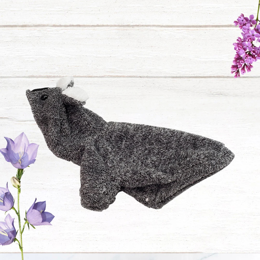 

Koala Styled Clothes Pet Costume Coat for French Fight Winter Dog Warm Black