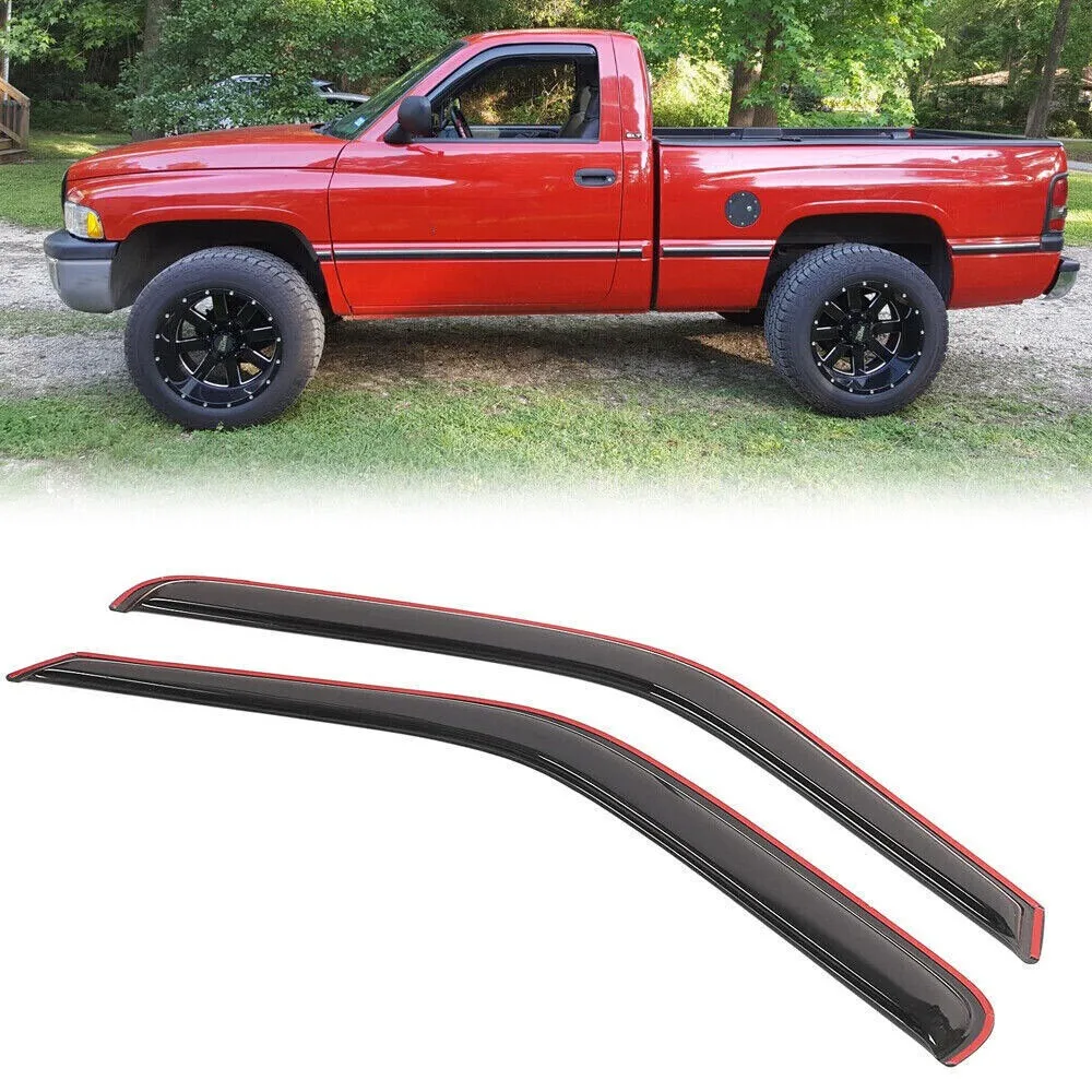 

For 1994-2002 Ram 1500/2500/3500 In-Channel Window Vent Visors Sun Rain