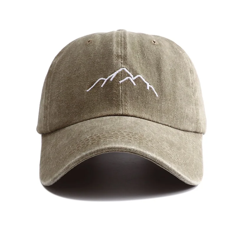 New Moutain Embroideried Vintage Denim Baseball Cap for Men Women Outdoor Fishing Hat Snapback Dad Hats Gorras Hombre 2023