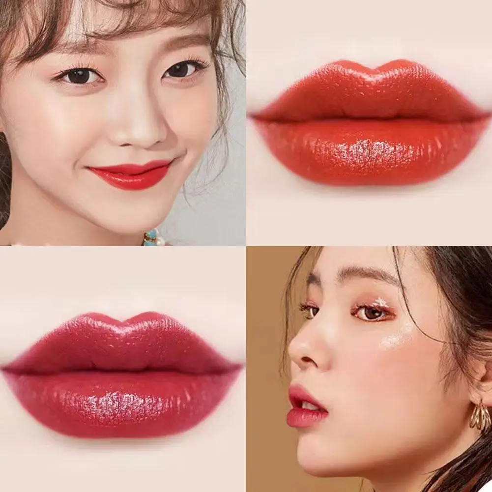 Matte Three Tone Waterproof Lipstick Long-lasting High-Pigment Bitten-lip Change Lipsticks Lip Lipliner Gradual Color Color O4D8