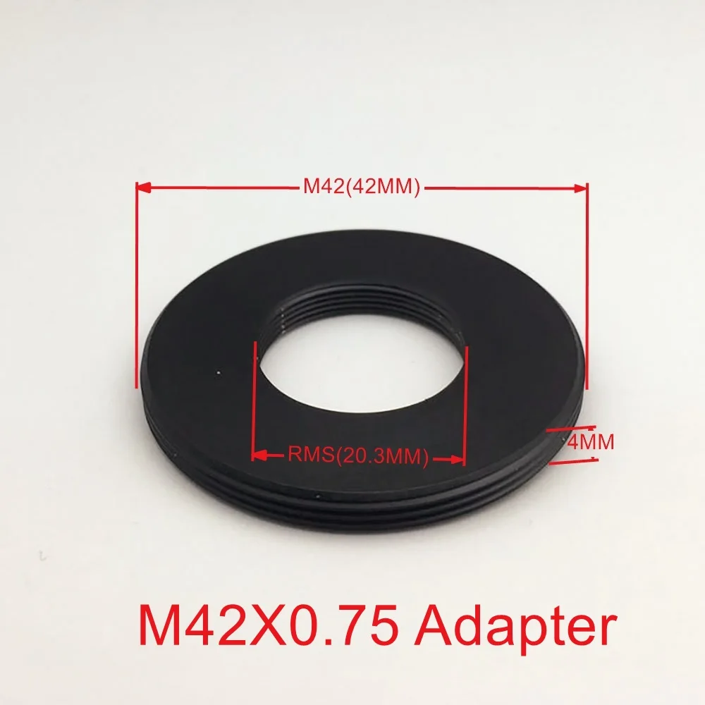 Anneau adaptateur RMS vers M42x0.75, objectif de microscope, filetage RMS vers monture M42 pour la photographie macro Olympus Nikon