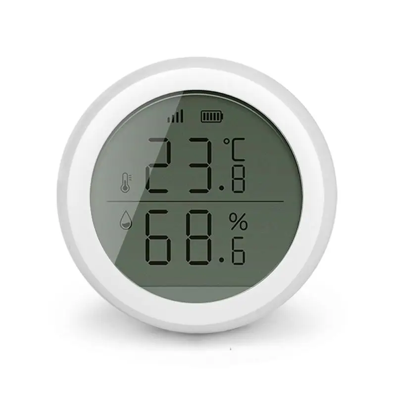 

Smart Home Temperature And Humidity Sensor With LCD Screen Works With Assistant and Tuya Gateway