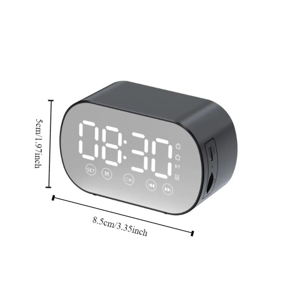 LED Digital Alarm Clock with Bluetooth 5
