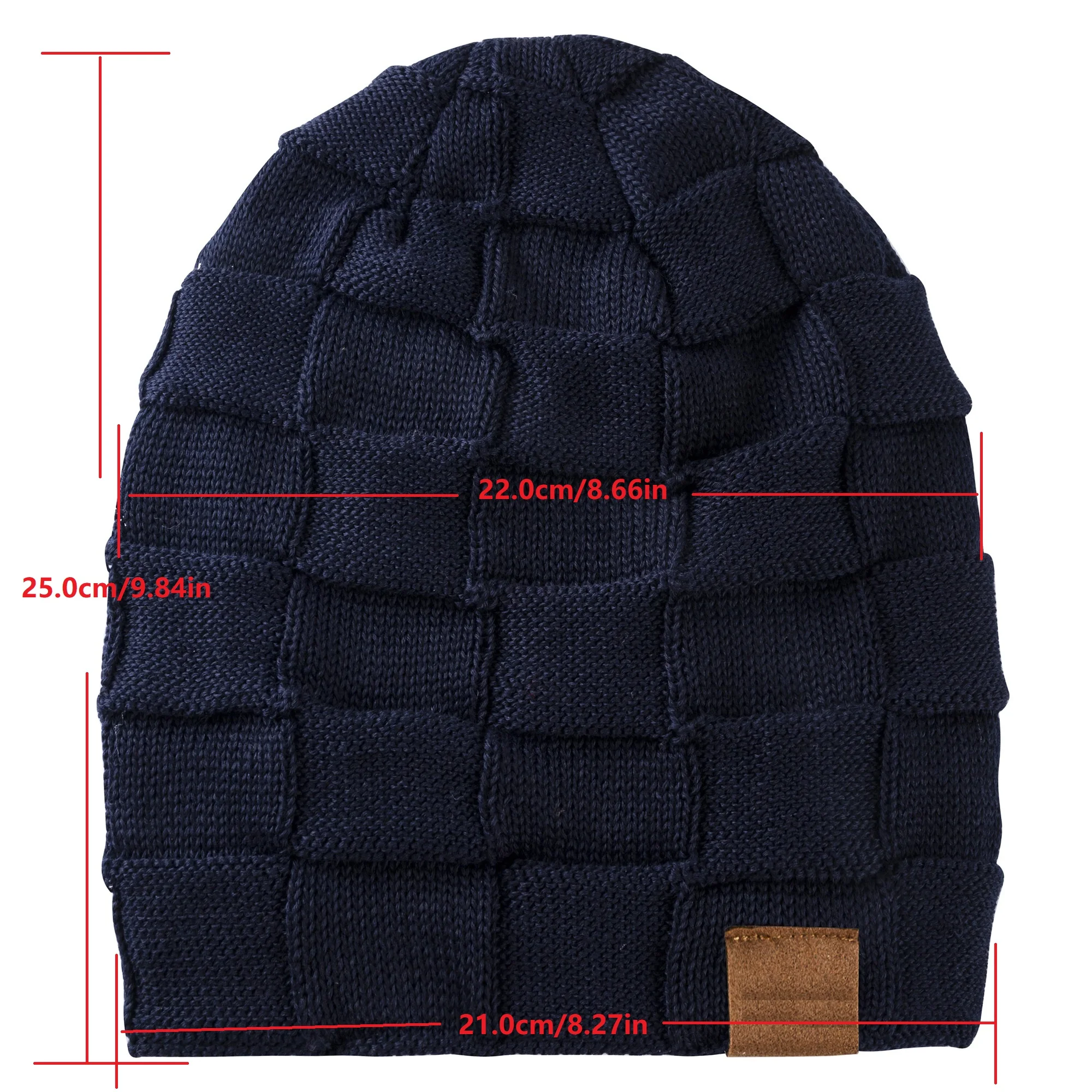 Шапка-бини для мужчин и женщин, зимние теплые шапки с крышкой для лица, вязаная толстая шапка с напуском и черепом