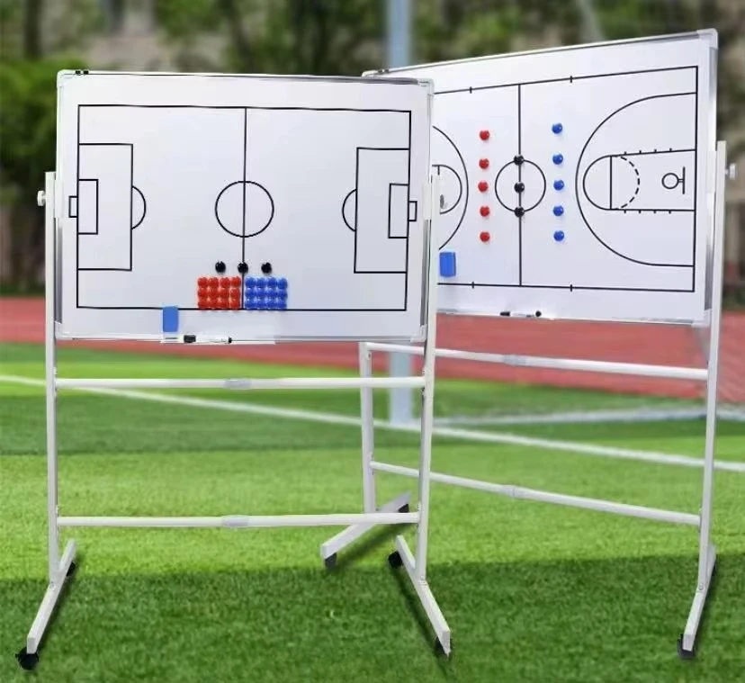 Large double-sided magnetic football tactical board 11-person whiteboard with stand portable training equipment