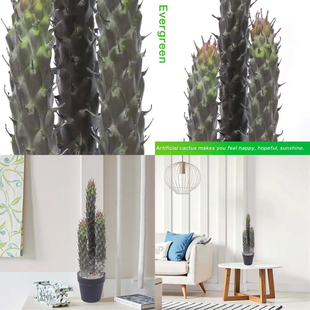 

22-Inch Artificial Cactus Faux Plant for Home, Garden, Store, Office Floor Decoration
