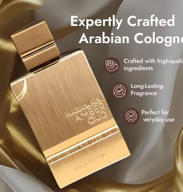 

Gold Edition Arabian Perfume for Women Men Unisex Long Lasting Amber 60ML Long Lasting Fragrance Cologne