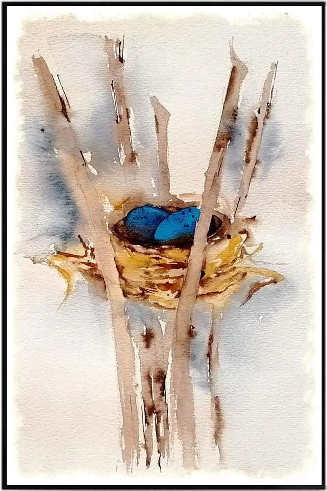 Letrero de hojalata creativo de 8x12 pulgadas, Nido de Pájaro, nido de Pascua con huevos azules, letrero de Metal, decoración de pared Retro Para el hogar, cafetería, oficina, tienda, Pubs, Club