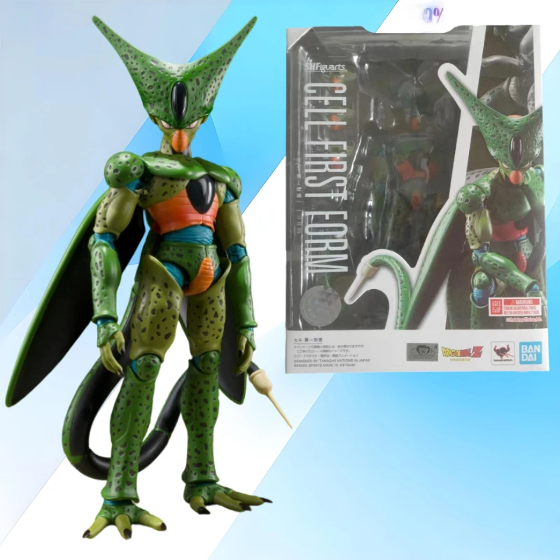 

Bandai in Stock Original Package SHF DRAGON BALL CELL First Form Anime ActionFigure Finished Model Anime Action Toy For