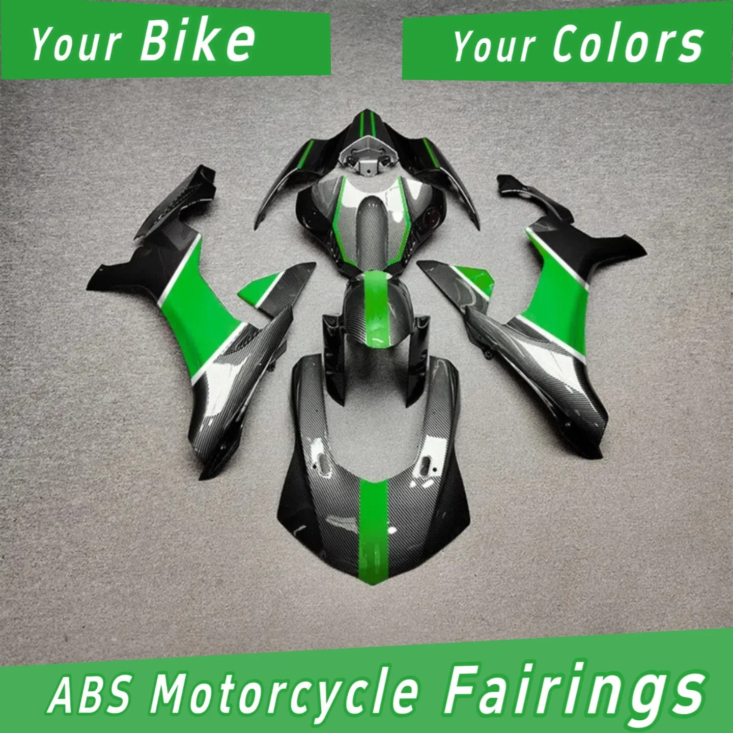 For Yamaha YZF-R1 2015-2017 2018 2019 Injection Molded Fairing Panel Kit - Cost-Effective Replacement for Damaged Parts