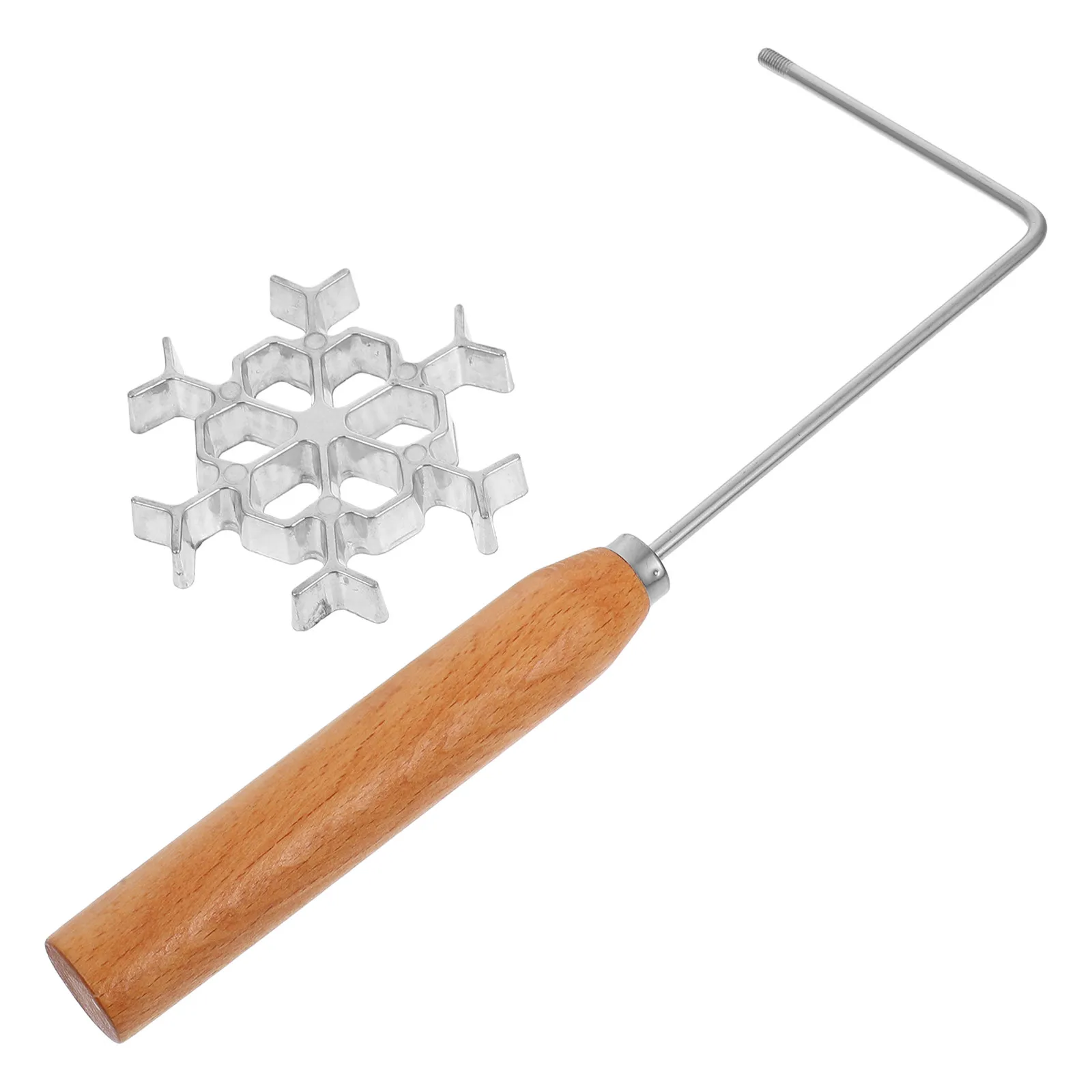1 Juego de utensilios de cocina de acero inoxidable con forma de timbale de hierro para freír, para tortitas de camarón caseras y tortitas de rábano