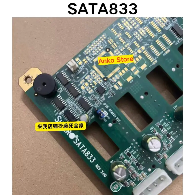 Second-hand test OK  SATA833 REV 3.00 PB98S35012 8-bay hard drive backplane