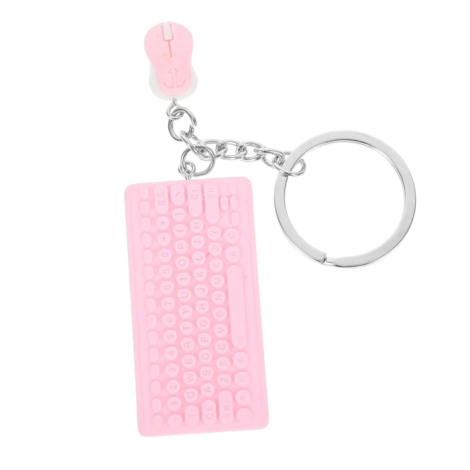 

Keyboard Mouse Keychain Carton Ring Aesthetic Decorate Cartoon Pendant Resin Backpack Charms Miss