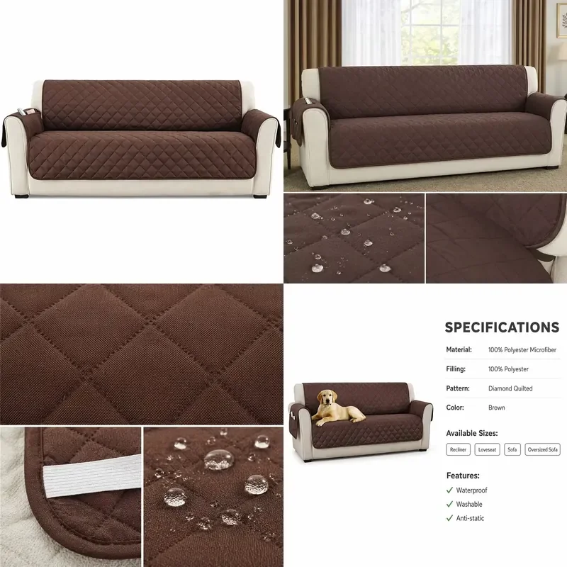 for High Quality Sofa Design Rod Elastic Band Stretch Armchair Waterproof 3 Seat Polyester Living Room Sofa Cover