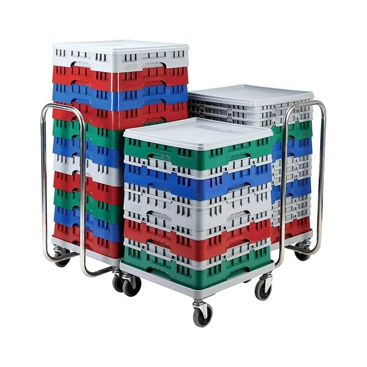 Plastic dishwasher tray Dolly storage glass rack trolley