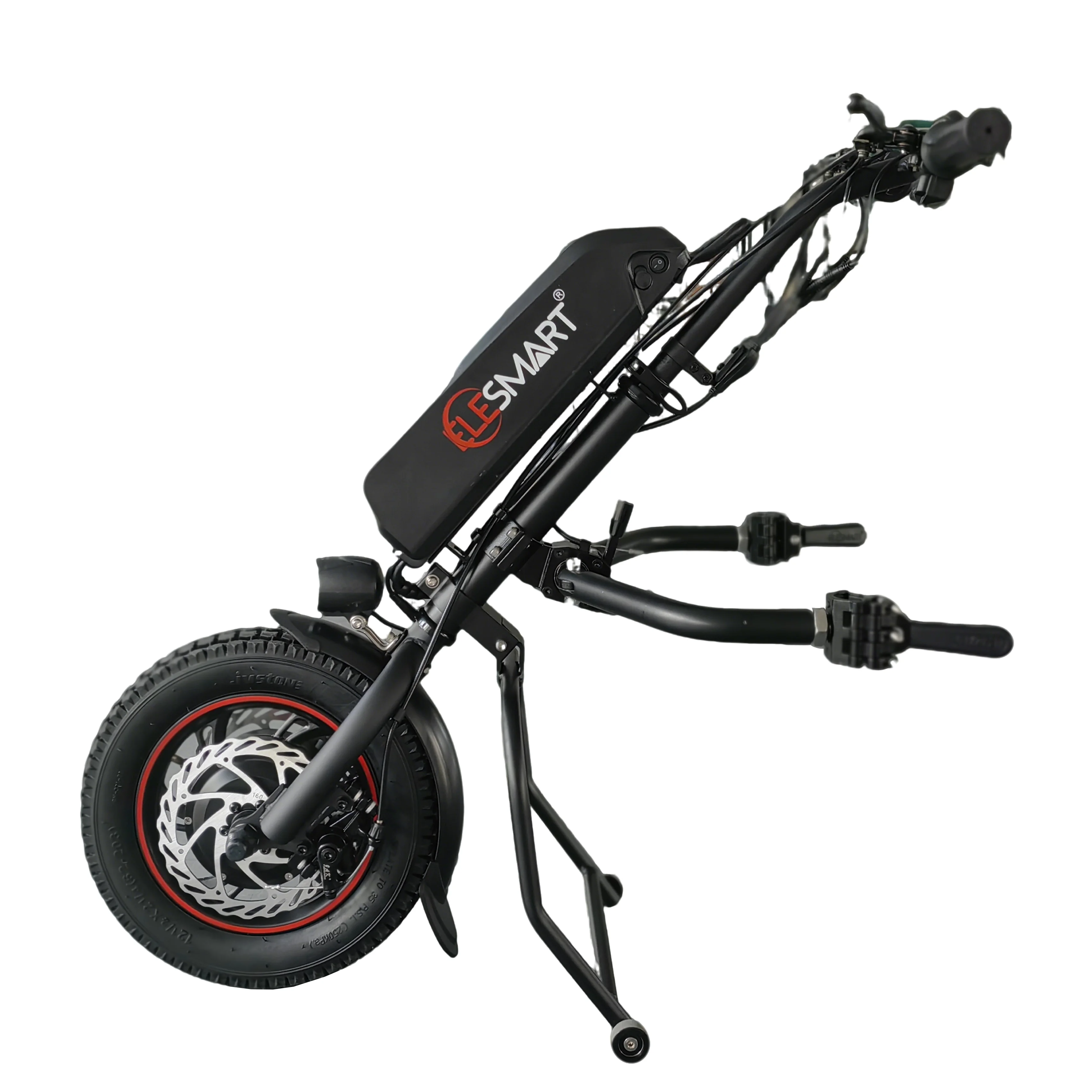 

12 Inch Elesmart Electric Handcycle Tractor Conversion Kit 36V 250/350/500W Wheelchair Attachment for Disability Aid