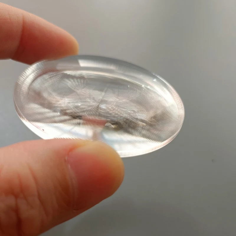 2pcs Diameter 50mm Round Fresnel Lens Focal Length 30mm Optical PMMA Threaded Solar LED Condenser Lens