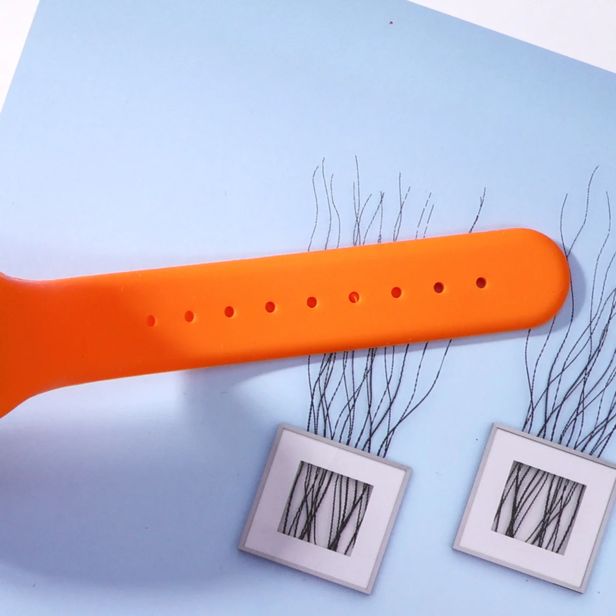 

1pc Smart Pedometer Step Counter Waterproof Fitness For Walking Running Hiking Sports Watch Silicone Band Orange