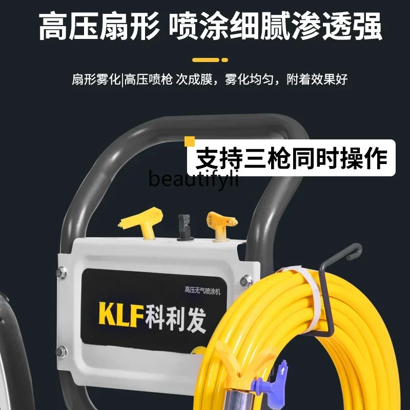 Pulverizador de pintura NNLatex, pistola pulverizadora de pintura eléctrica multifuncional de alta potencia con revestimiento de pintura