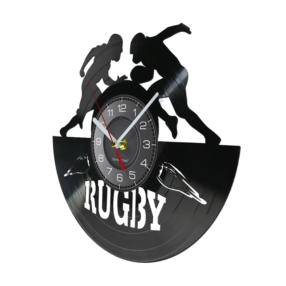 Physical League Sports Wall Clock American Football Players Home Wall Decor Modern Design The Football Fans Cool Present Watch