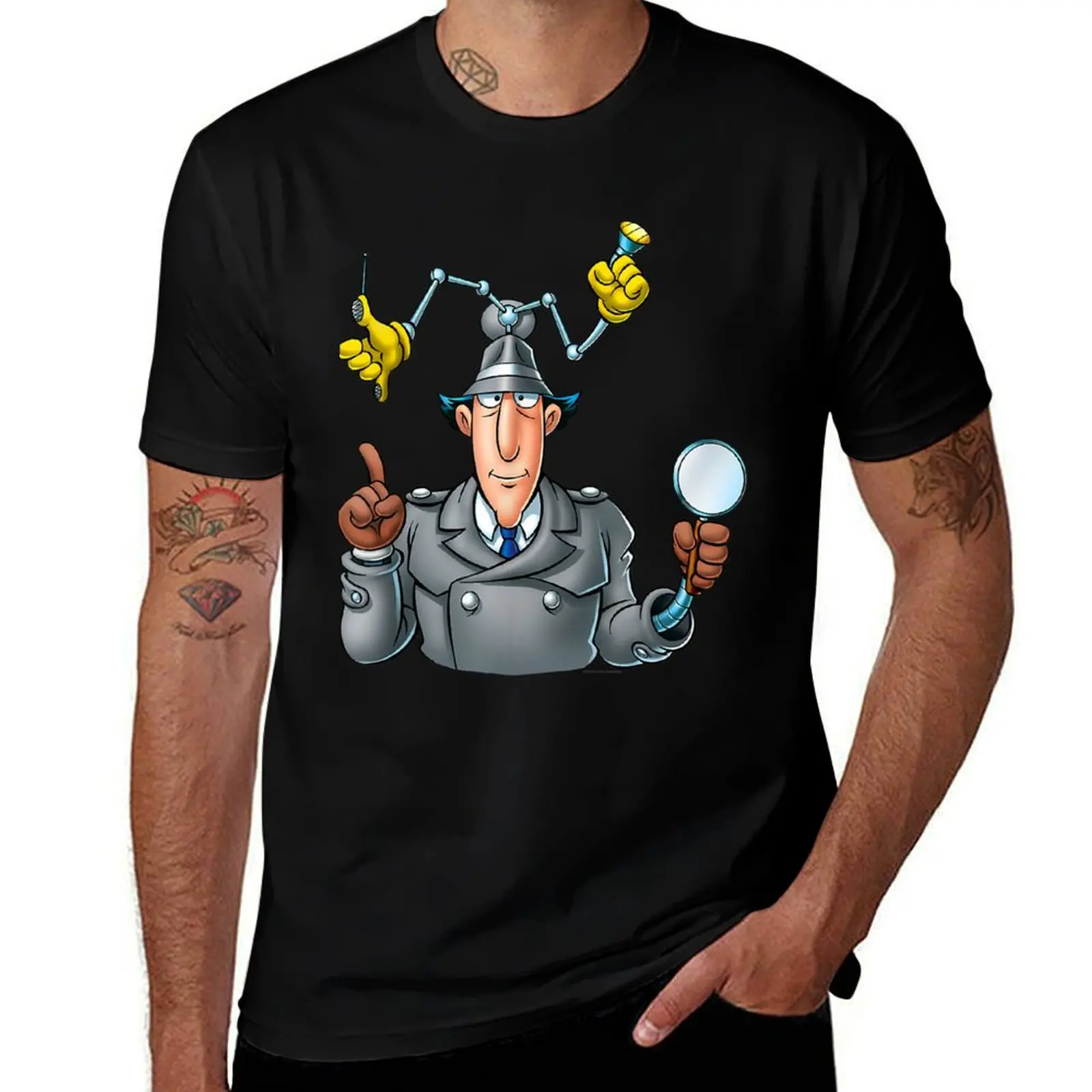 

Inspector Gadget Adult 08 T-Shirt man t shirts for men casual t shirt man casual cotton t shirts high quality T-shirt