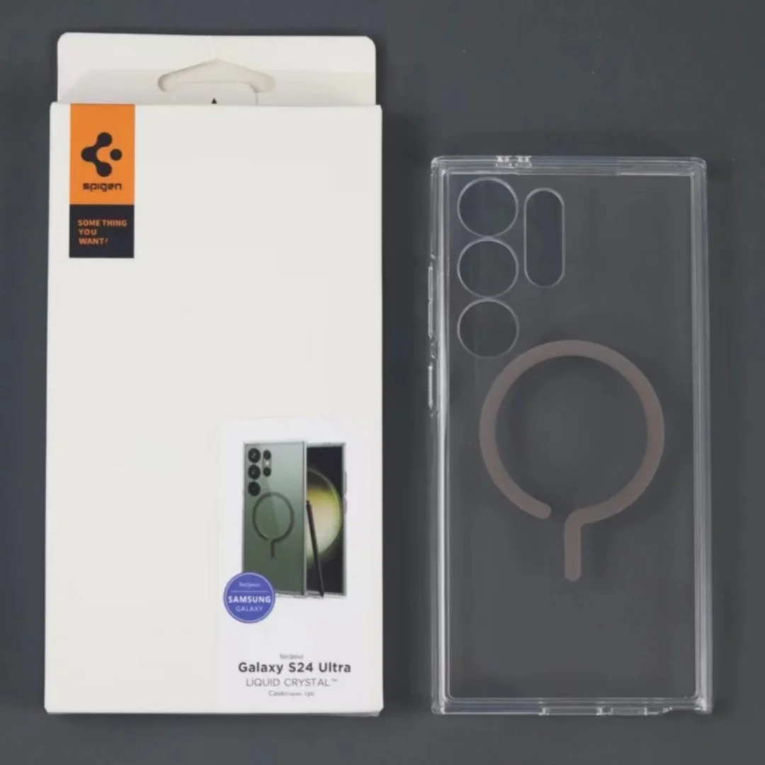 Spigen Ultra híbrido magnético cristalino funda para Samsung Galaxy S24 S25 Ultra S23 Plus para Magsafe cubierta de carga inalámbrica