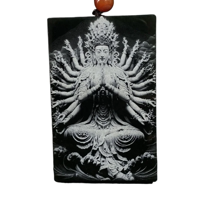 Shadow Carving Pendant, Thousand-handed Guanyin Brand, Zodiac Patron Saint