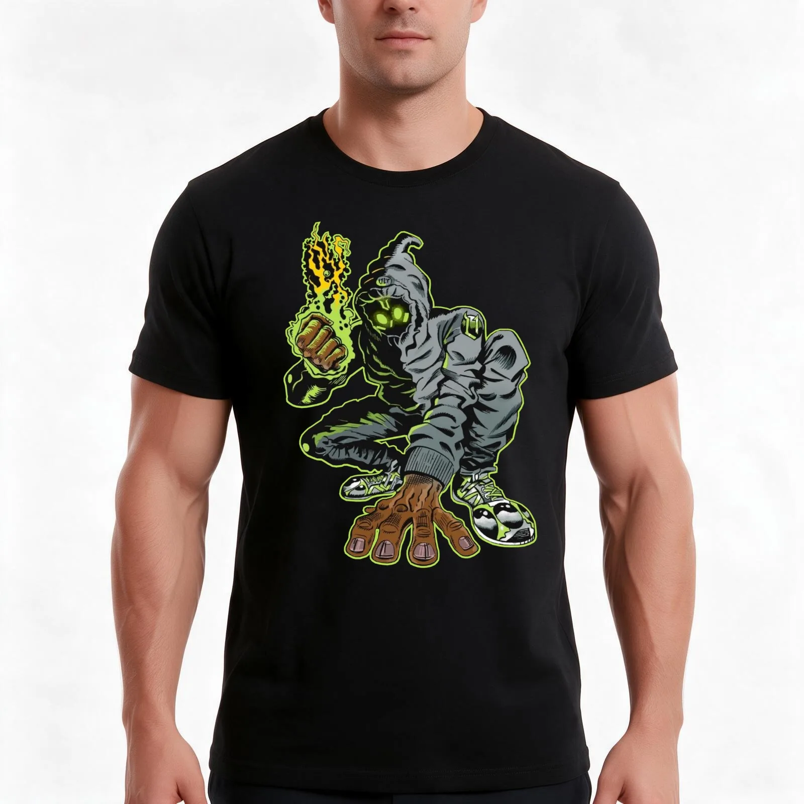Denzel Curry Unlocked Comic T-Shirt, Summer Casual Cotton Tee, Oversized Streetwear Tops, Vintage Graphic Print, 100% Cotton