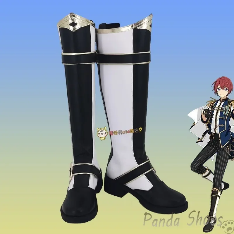 

Ensemble Stars Suou Tsukasa Обувь для косплея Комикс Аниме Игра Рыцари Cos Длинные сапоги Косплей Костюм Опора Обувь для Хэллоуина