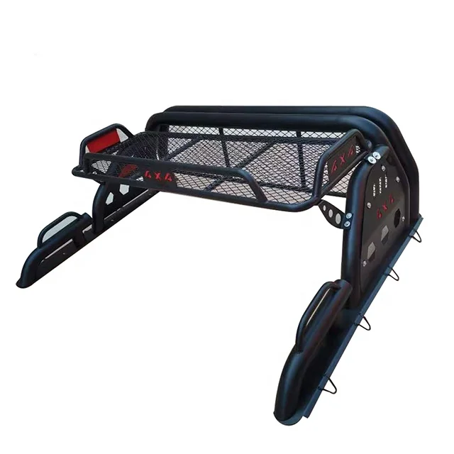 Hot Selling Truck Parts Auto  Accessories Roll Bar Sport Bed Rack Steel Anti   With Bracket for Universal Pickup