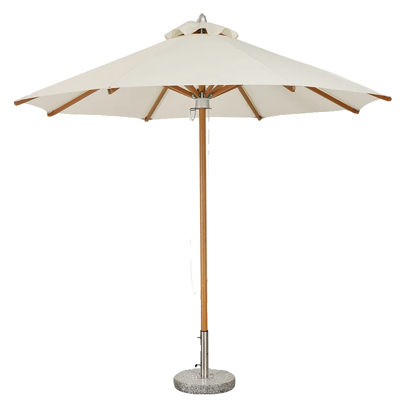 

Уличный зонт от солнца из алюминиевого сплава, имитация дерева, центральная колонна, круглый пляжный зонт от солнца для бассейна