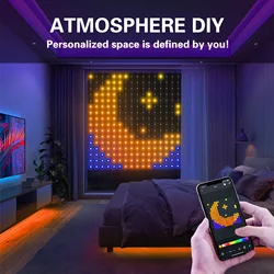 LED Window Curtain Light 5V USB WS2812 RGBIC Dream Color Fairy Light Smart APP Control Holiday DIY Christmas Party Outdoor Decor