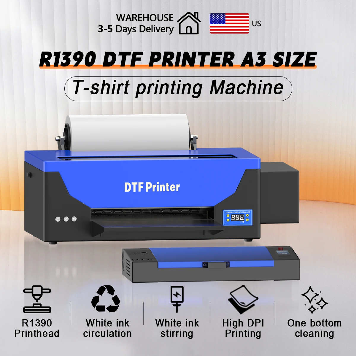 

A3 DTF Printer For Epson R1390 Impressora A3 DTF Printing Machine Dirct to Film A3 DTF Printers For Hoodies T-shirt Jeans Bags