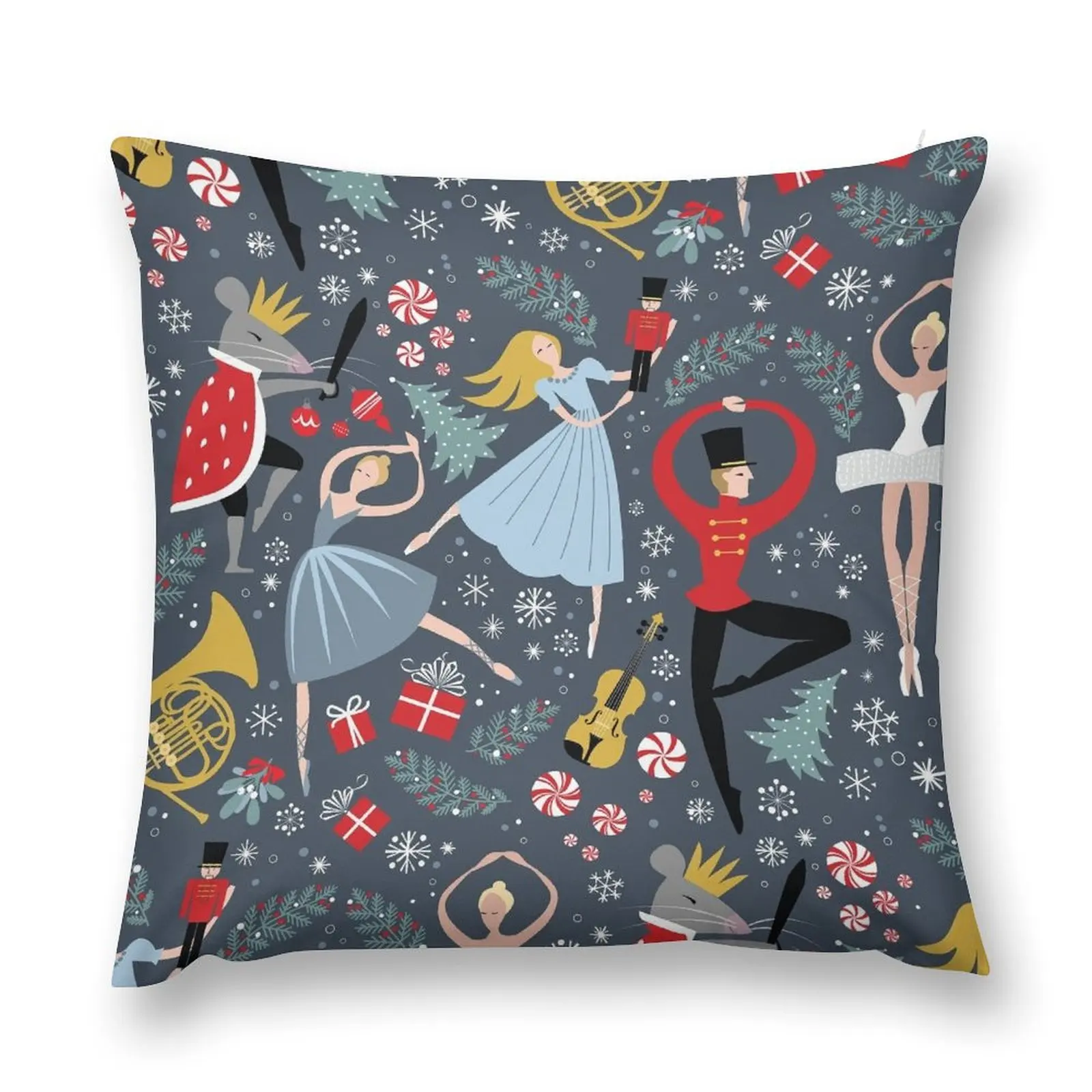 

Clara's Nutcracker Ballet repeat by Robin Pickens Throw Pillow Covers For Sofas Anime Custom Cushion Photo pillow