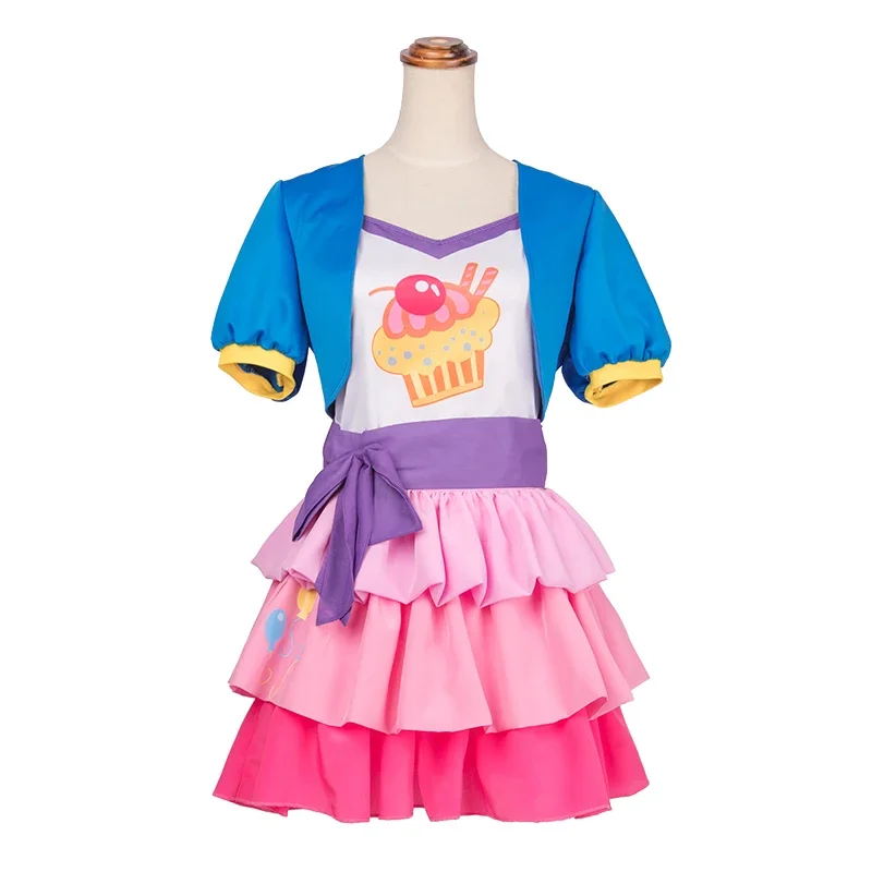 Pinkie Pie cosplay Costume shoes cute PP princess skirt