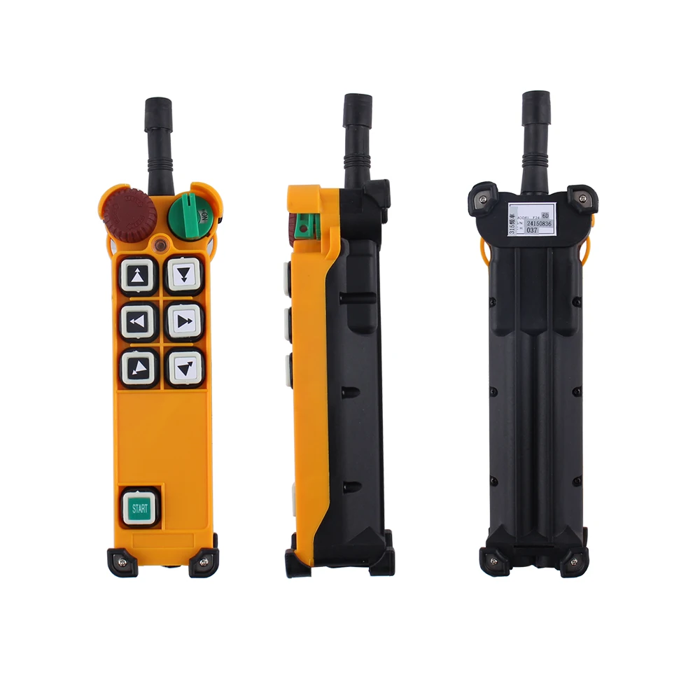 industrial F24-6S/D Radio remote controller 6 Single Double Speed Button Channel driving crane wireless Electric Hoist Equipment