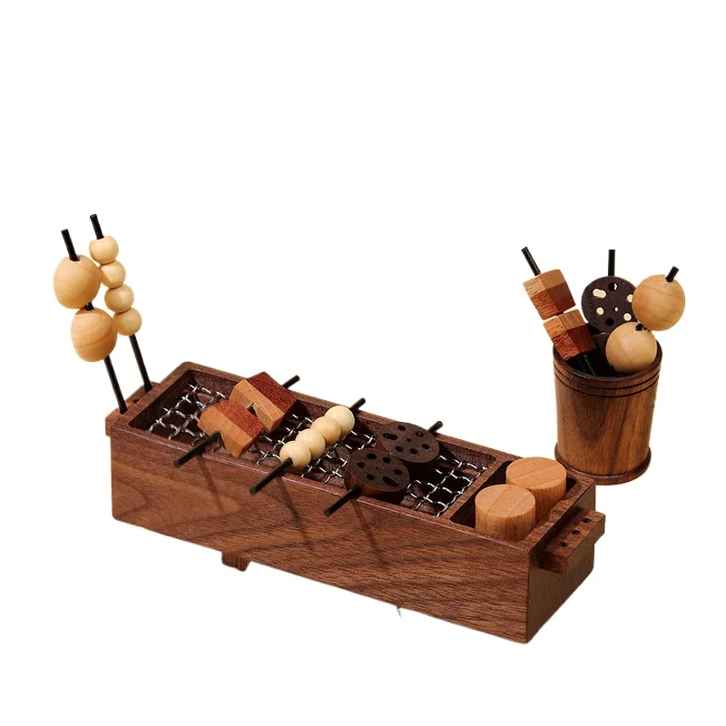 Fragrance diffuser creative fireless aromatherapy diffuser wood indoor bedroom tabletop ornament