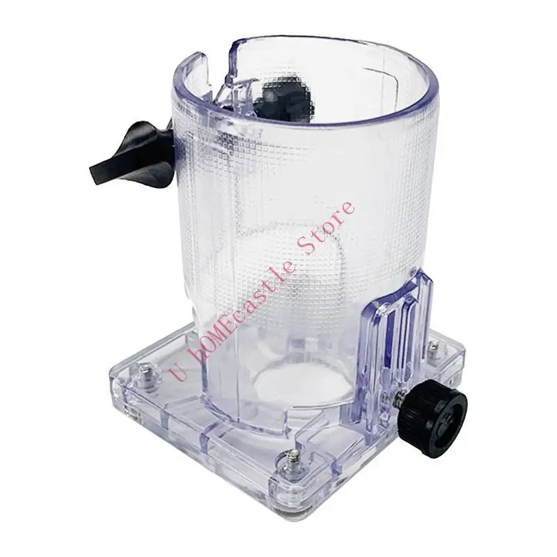 

63HF Portable Router Base Woodworking for Palm Router Base Plastic Thicken for Protection Cover Carpenter Tools 3.5x3.2x
