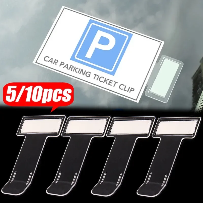 Carro pára-brisas Estacionamento Ticket Clips, Ticket Fastener, Work Pass Holder, Gadget Organizer Clip Acessórios, 5 Pcs, 10Pcs