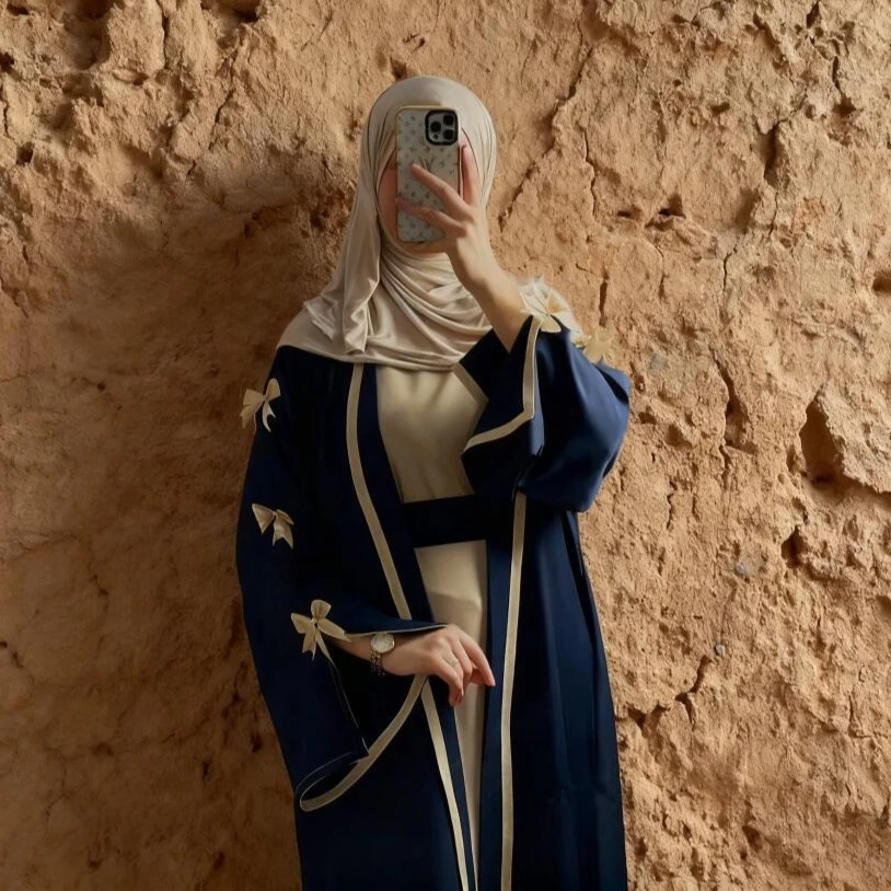 

Ид Женщины Абая Мусульманский Лук Открытые Платья Джалабия Vestidos Largos Сплит Рукав Рамадан Марокко Дубай Длинный Халат Вечерние Кафтан 2026