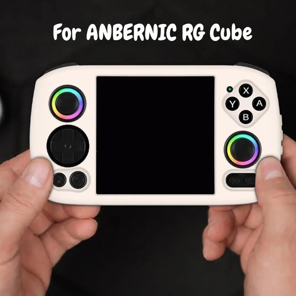 Handheld Game Console Silicone Protective Case For ANBERNIC RG Cube Soft Shell Protective Cover Anti-collision